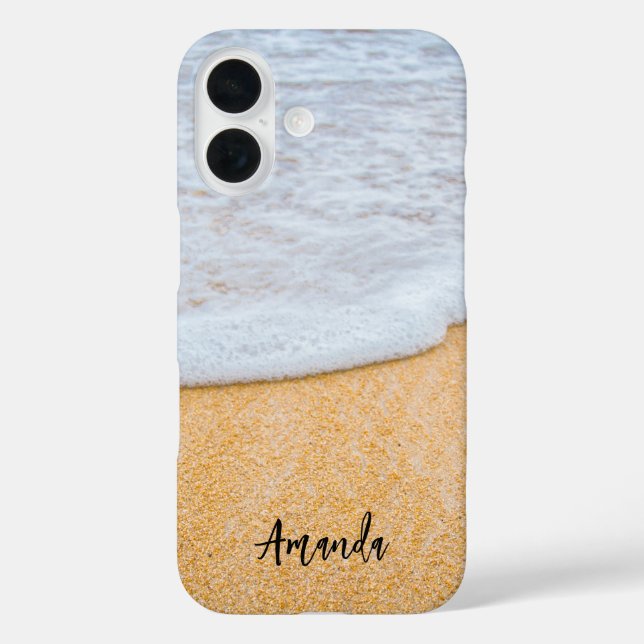Sandy Beach with Foamy Surf Case-Mate iPhone Case (Back)
