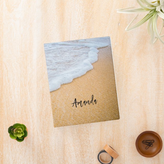 Sandy Beach with Foamy Surf Mini Binder (InSitu)