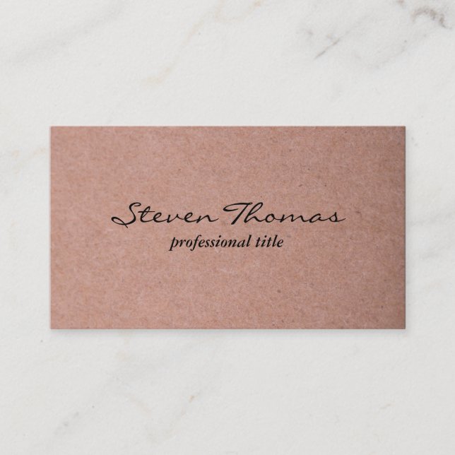 Sandy Beige Business Card (Front)