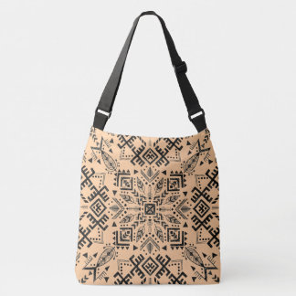 Sandy Beige Mandala Crossbody Bag
