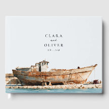 Sandy Beige Rust Watercolor Adriatic Sea Wedding 