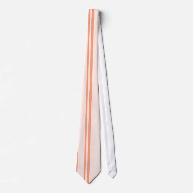 Sandy Brown Retro Striped Tie (Front)