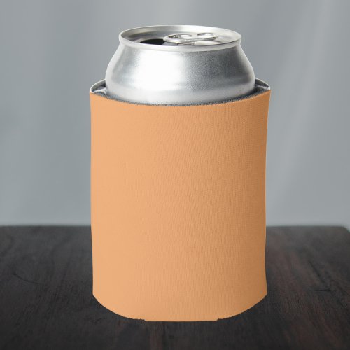 Sandy Brown Solid Color Can Cooler