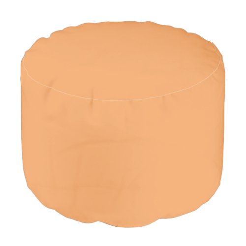 Sandy Brown Solid Color Pouf