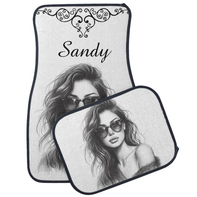 Sandy Car Floor Mat (Set)