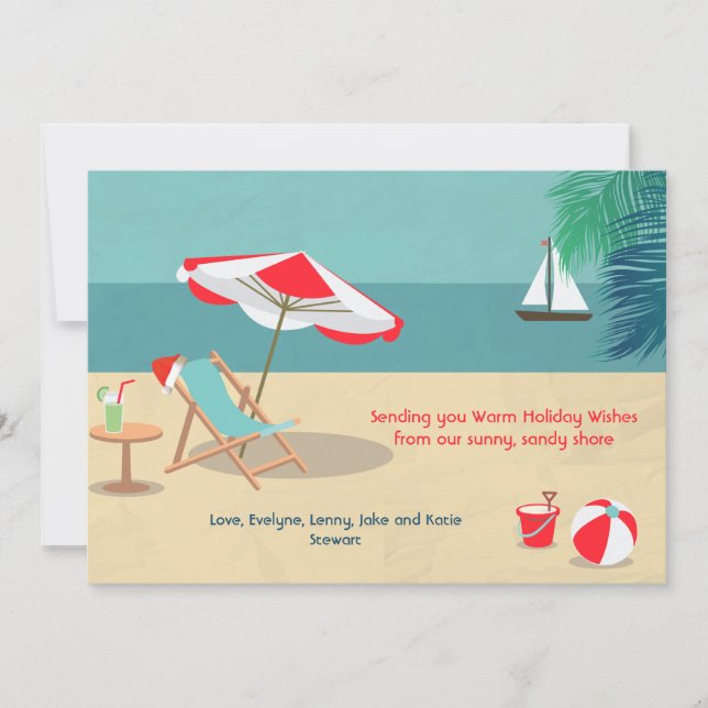 Sandy Christmas Holiday Card (Front)