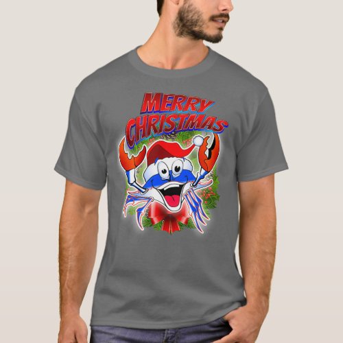 Sandy Claws The Christmas Crab T_Shirt