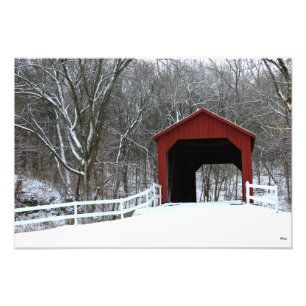 Sandy Creek Covered Bridge, 13"x19" Photo Print