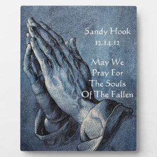 SANDY HOOK 12.14.12 MAY WE PRAY FOR THE SOULS... PLAQUE