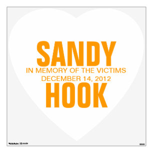 SANDY HOOK IN MEMORY OF THE VICTIMS WALL STICKER