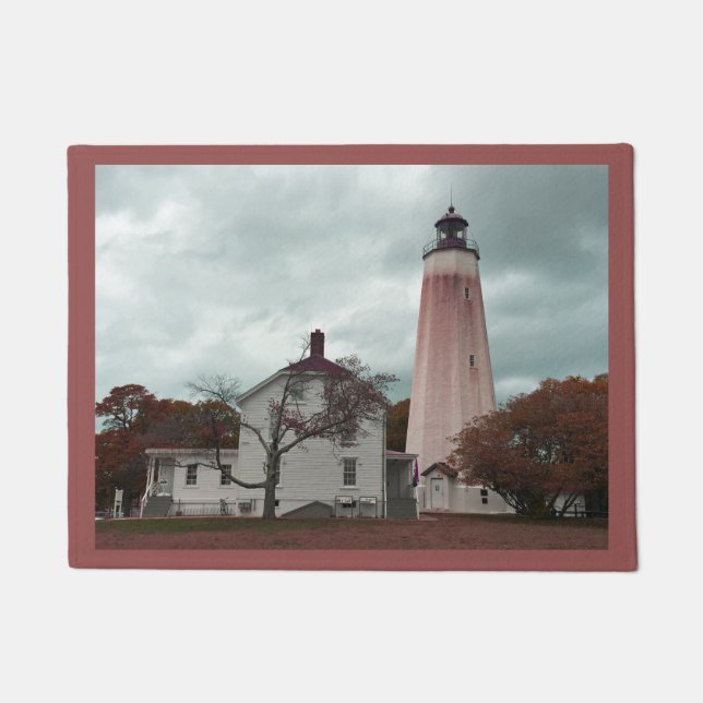 Sandy Hook Lighthouse Doormat (Front)