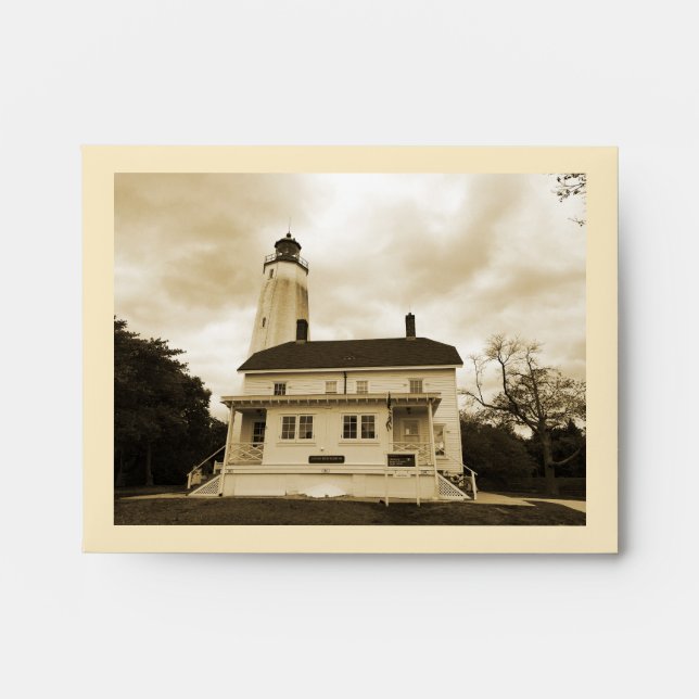 Sandy Hook Lighthouse Envelope (Front)