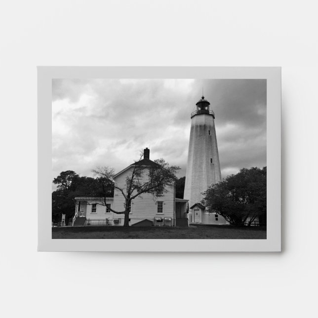 Sandy Hook Lighthouse Envelope (Front)