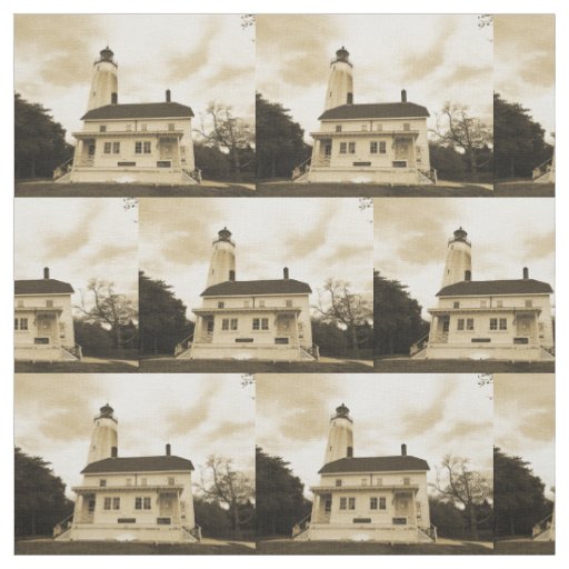 Sandy Hook Lighthouse Fabric