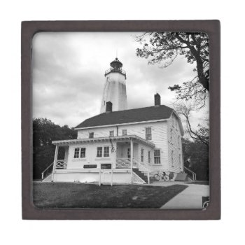 Sandy Hook Lighthouse Jewelry Box by JTHoward at Zazzle