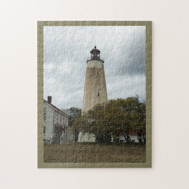 Sandy Hook Lighthouse Jigsaw Puzzle (Vertical)