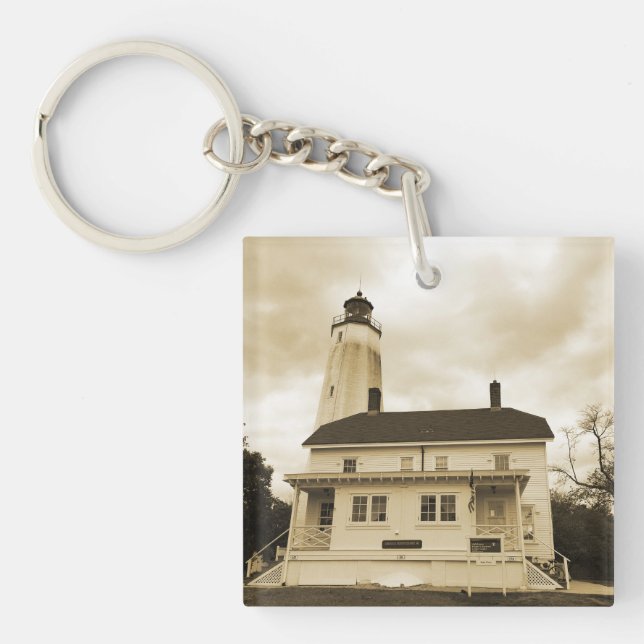 Sandy Hook Lighthouse Keychain (Front)