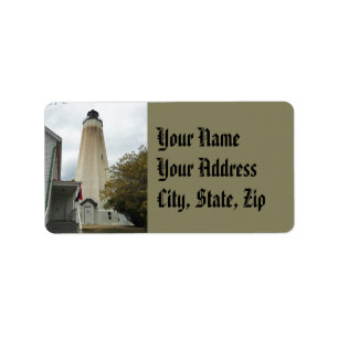 Sandy Hook Lighthouse Label