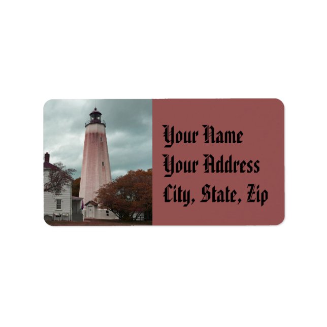 Sandy Hook Lighthouse Label (Front)