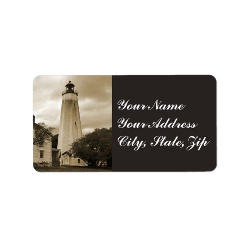 Sandy Hook Lighthouse Label