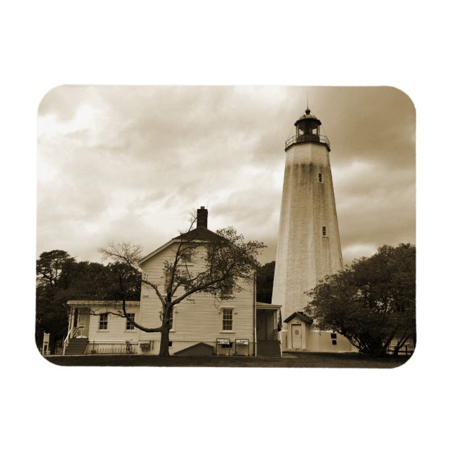 Sandy Hook Lighthouse Magnet (Horizontal)