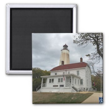 Sandy Hook Lighthouse Magnet by JTHoward at Zazzle