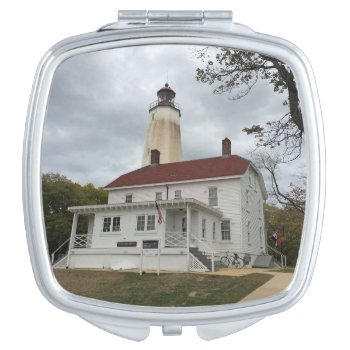 Sandy Hook Lighthouse Mirror For Makeup by JTHoward at Zazzle