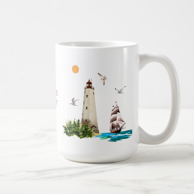 Sandy Hook Lighthouse Mug (Right)