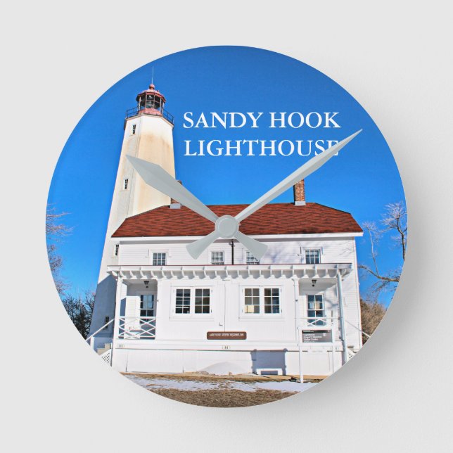 Sandy Hook Lighthouse, New Jersey Clock (Front)