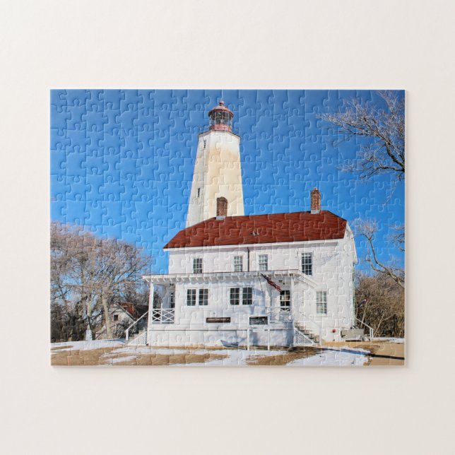 Sandy Hook Lighthouse, New Jersey Jigsaw Puzzle (Horizontal)