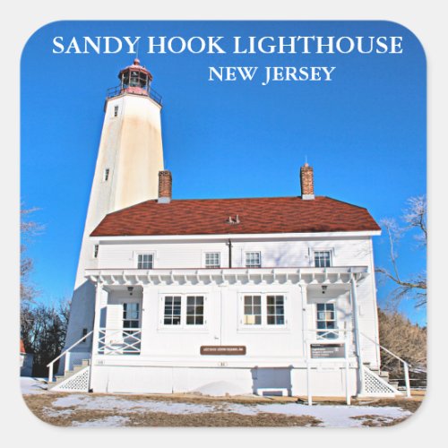 Sandy Hook Lighthouse New Jersey Stickers