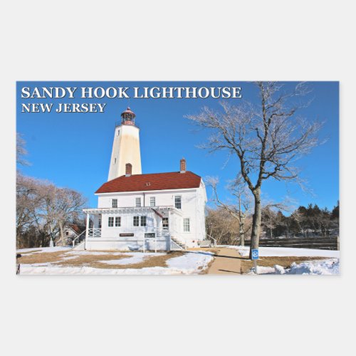 Sandy Hook Lighthouse New Jersey Stickers