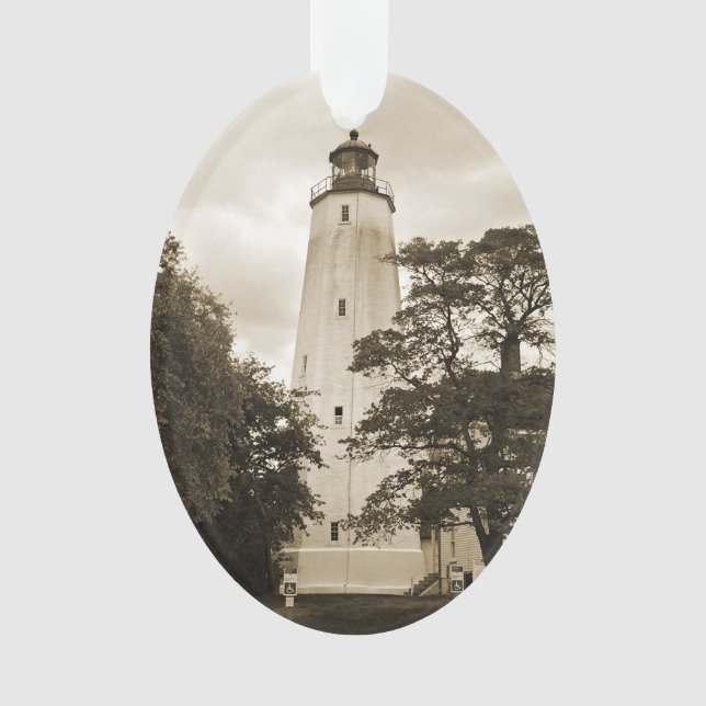 Sandy Hook Lighthouse Ornament (Front)