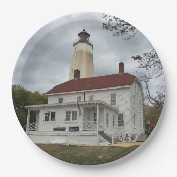 Sandy Hook Lighthouse Paper Plates by JTHoward at Zazzle