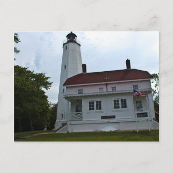 Sandy Hook Lighthouse Postcard by lighthouseenthusiast at Zazzle