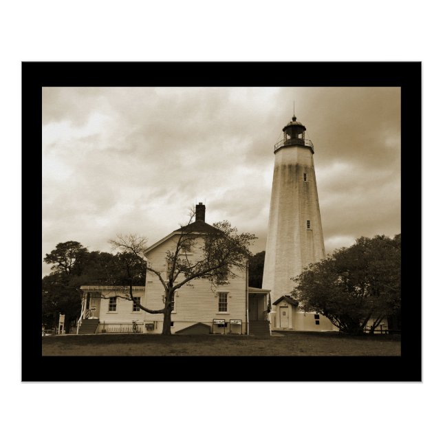 Sandy Hook Lighthouse Poster (Front)