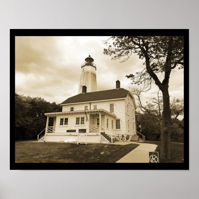 Sandy Hook Lighthouse Poster (Front)