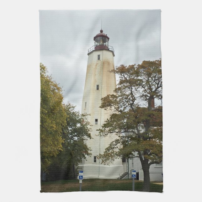 Sandy Hook Lighthouse Towel (Vertical)