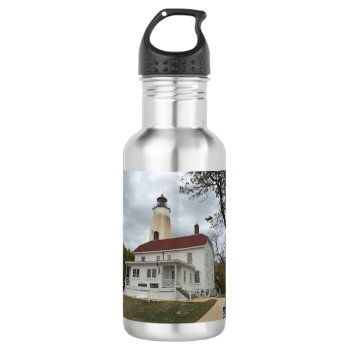 Sandy Hook Lighthouse Water Bottle by JTHoward at Zazzle