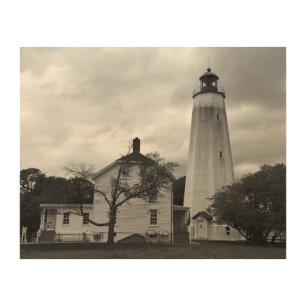 Sandy Hook Lighthouse Wood Wall Art