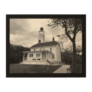 Sandy Hook Lighthouse Wood Wall Decor
