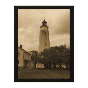Sandy Hook Lighthouse Wood Wall Decor