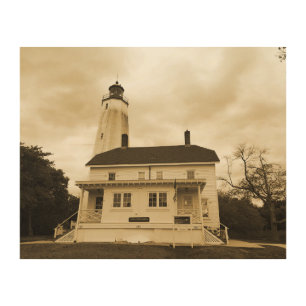Sandy Hook Lighthouse Wood Wall Decor