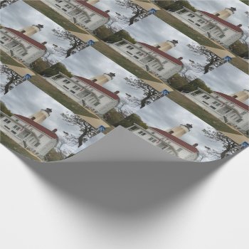 Sandy Hook Lighthouse Wrapping Paper by JTHoward at Zazzle
