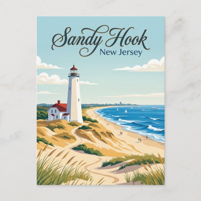 Sandy Hook, New Jersey Postcard (Front)