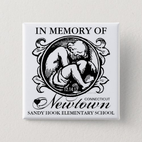 Sandy Hook Newtown Memory Child Button