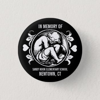 Sandy Hook Newtown Memory Classic Button by pixibition at Zazzle