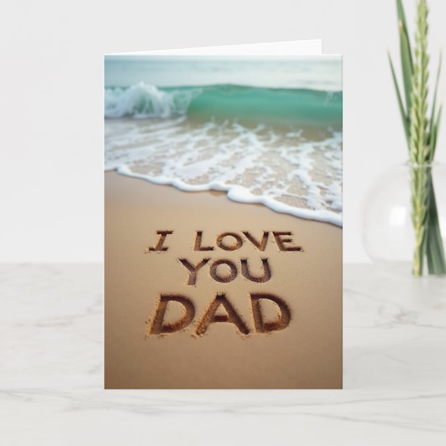 Sandy I Love You Dad Card (Front)