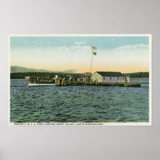 Sandy Island, Boston YMCA Camp Landing View Poster