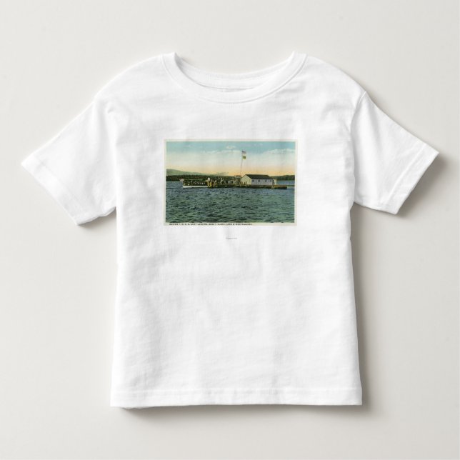 Sandy Island, Boston YMCA Camp Landing View Toddler T-shirt (Front)